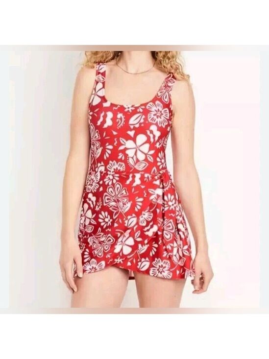 Old Navy Other - Old Navy One Piece Hawaii Hawaiian Print Swimsuit Summer Vacation Swim Dress XS